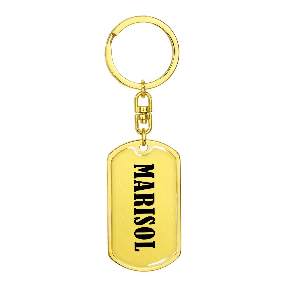 Marisol v01 - Luxury Dog Tag Keychain