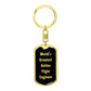 World's Greatest Airline Flight Engineer v2 - Luxury Dog Tag Keychain
