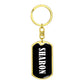 Sharon v01w - Luxury Dog Tag Keychain