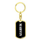 Marvin v2 - Luxury Dog Tag Keychain