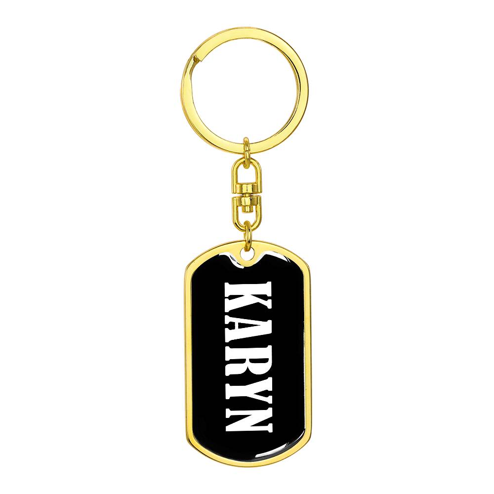 Karyn v03 - Luxury Dog Tag Keychain