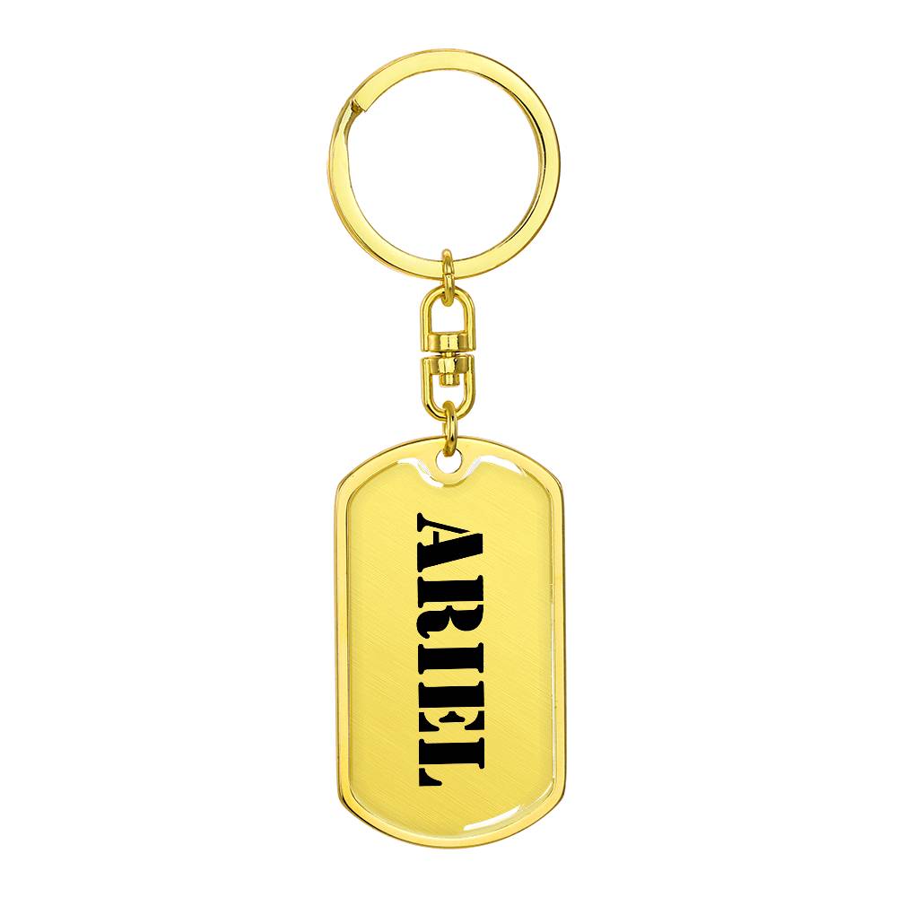 Ariel - Luxury Dog Tag Keychain