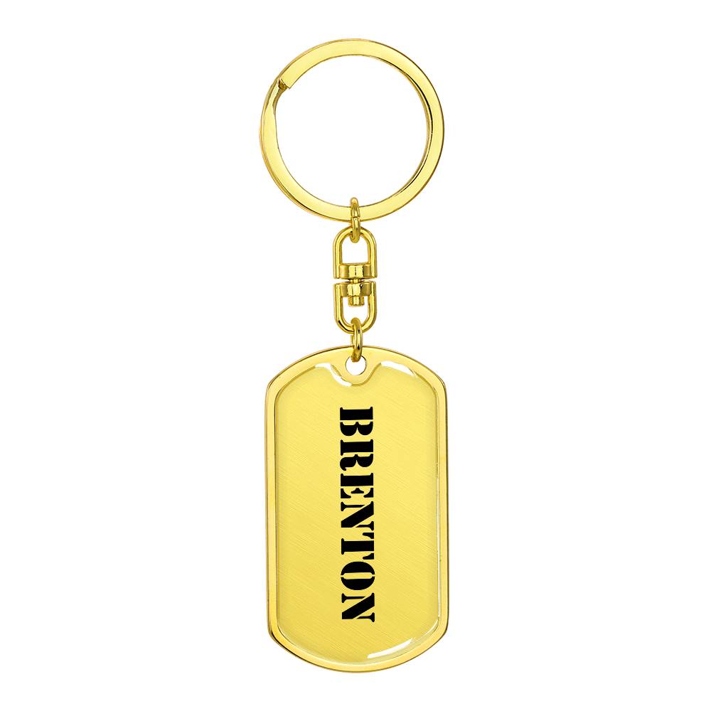 Brenton - Luxury Dog Tag Keychain