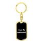 Love My Xoloitzcuintli v6 - Luxury Dog Tag Keychain