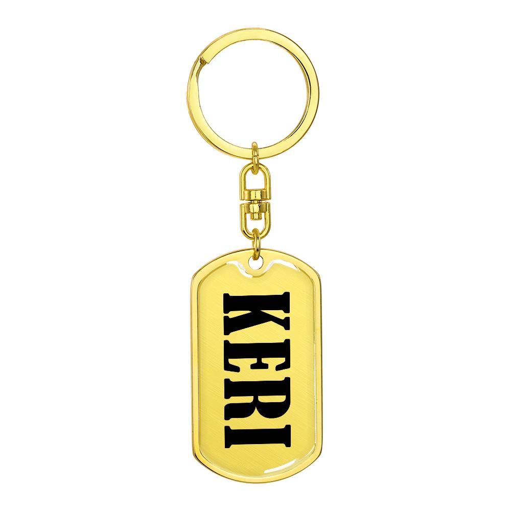 Keri v01 - Luxury Dog Tag Keychain