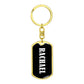 Rachael v01w - Luxury Dog Tag Keychain
