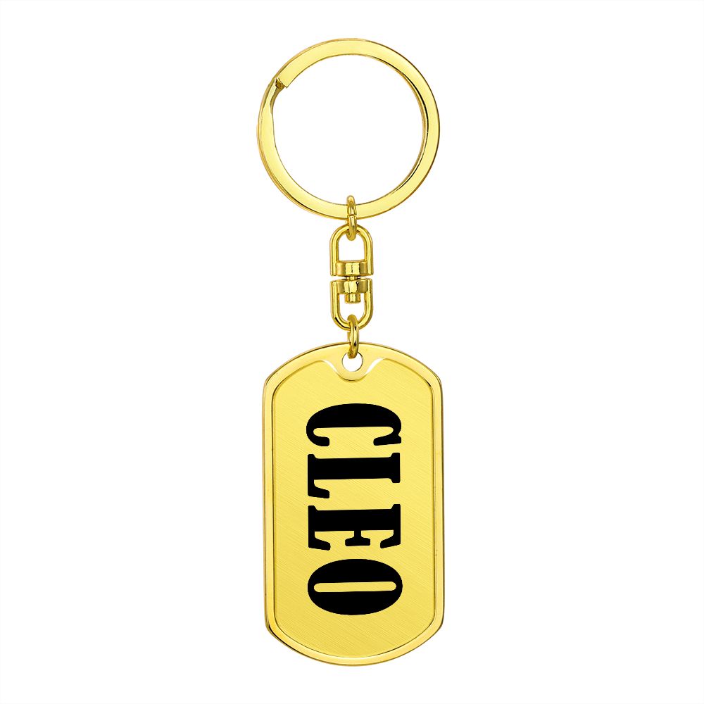 Cleo v01 - Luxury Dog Tag Keychain