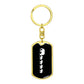 Mama Elephant With 4 Calves v3 - Luxury Dog Tag Keychain