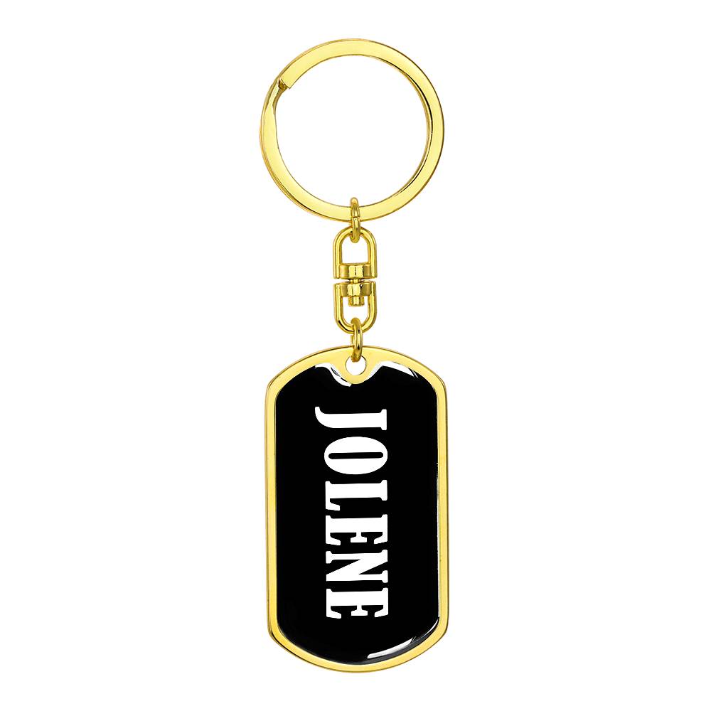 Jolene v03 - Luxury Dog Tag Keychain