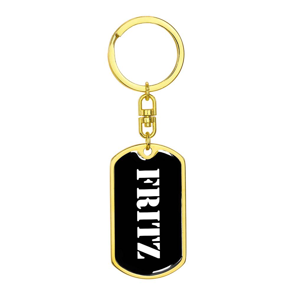 Fritz v3 - Luxury Dog Tag Keychain