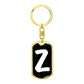 Initial Z v3b - Luxury Dog Tag Keychain
