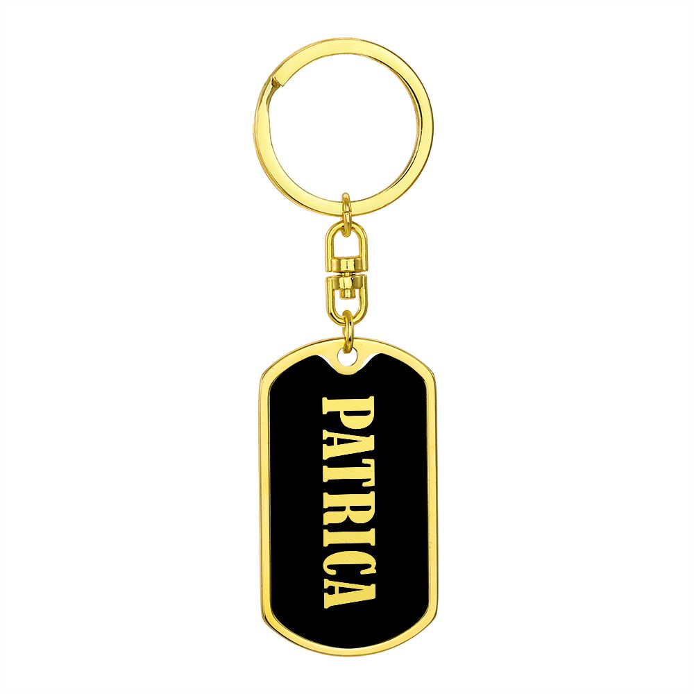 Patrica v02 - Luxury Dog Tag Keychain