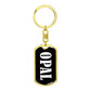 Opal v01w - Luxury Dog Tag Keychain