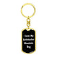 Love My Entlebucher Mountain Dog v6 - Luxury Dog Tag Keychain