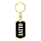 Olive v03 - Luxury Dog Tag Keychain