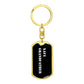 Navy Grandfather v3 - Luxury Dog Tag Keychain