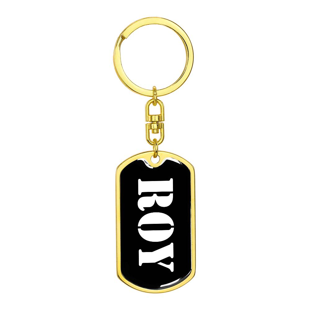 Roy v2 - Luxury Dog Tag Keychain