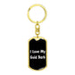 Love My Gold Barb v3 - Luxury Dog Tag Keychain