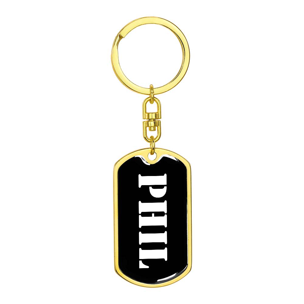 Phil v2 - Luxury Dog Tag Keychain