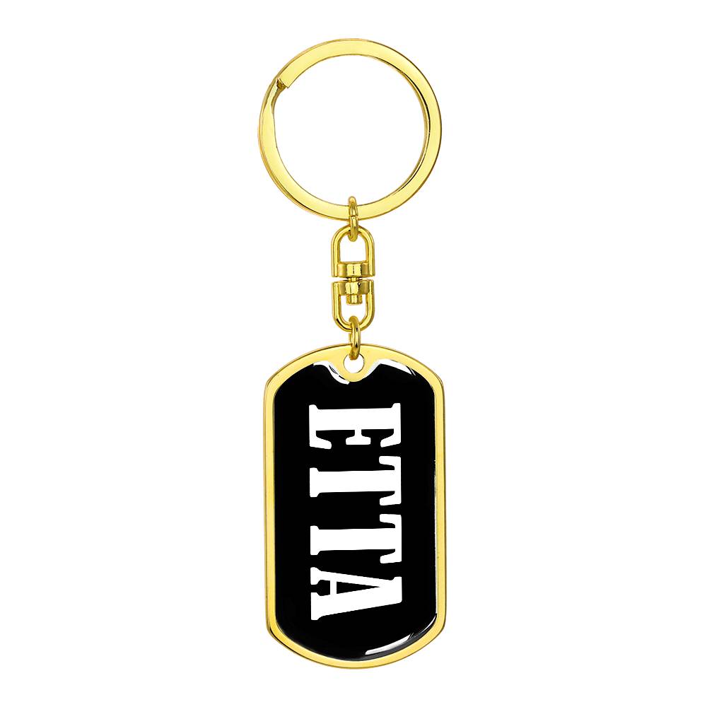 Etta v03 - Luxury Dog Tag Keychain