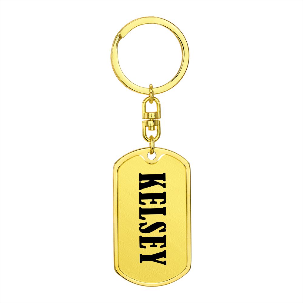 Kelsey v01 - Luxury Dog Tag Keychain