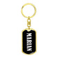 Marian v01w - Luxury Dog Tag Keychain