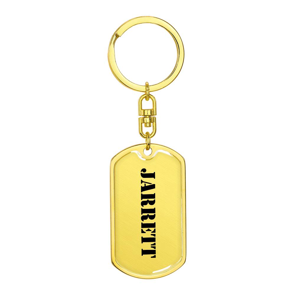 Jarrett - Luxury Dog Tag Keychain