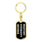 Military Veteran's Mother v3 - Luxury Dog Tag Keychain