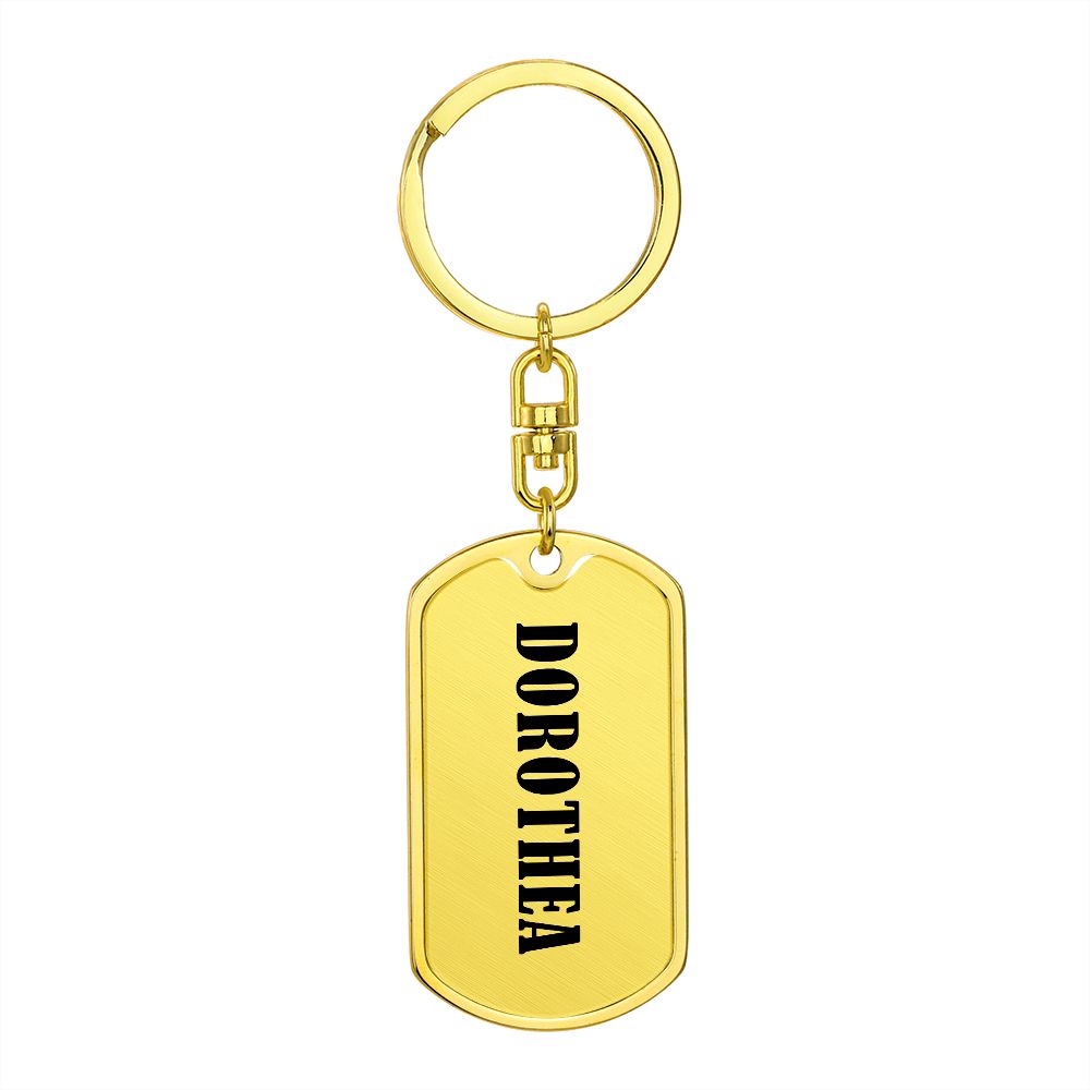 Dorothea v01 - Luxury Dog Tag Keychain