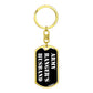 Army Ranger's Husband v3 - Luxury Dog Tag Keychain