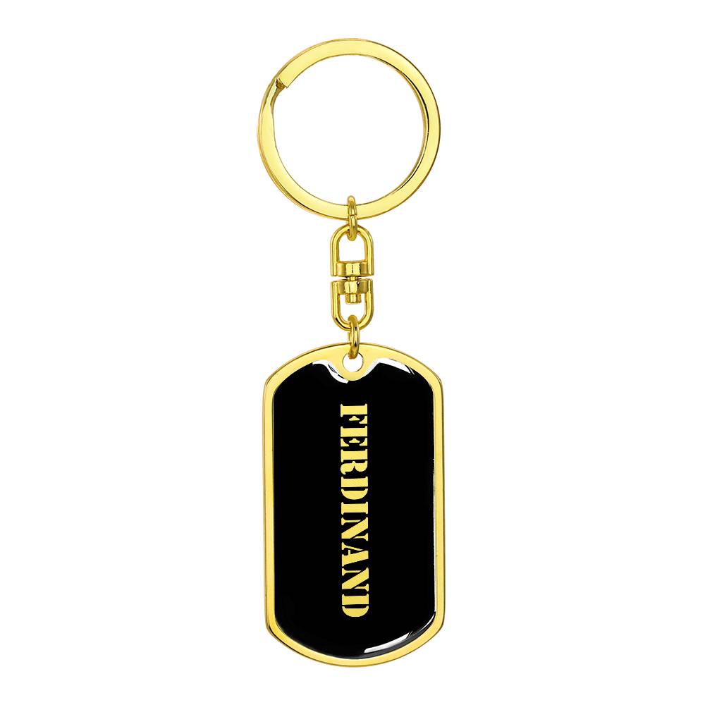 Ferdinand v2 - Luxury Dog Tag Keychain
