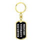 Military Veteran's Daughter v3 - Luxury Dog Tag Keychain