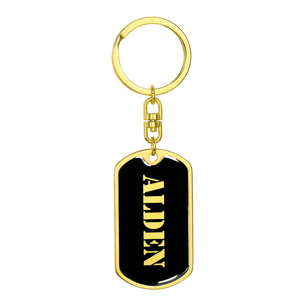 Alden v2 - Luxury Dog Tag Keychain