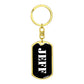 Jeff v2 - Luxury Dog Tag Keychain