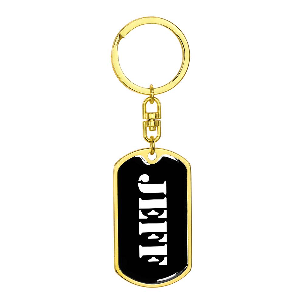 Jeff v2 - Luxury Dog Tag Keychain