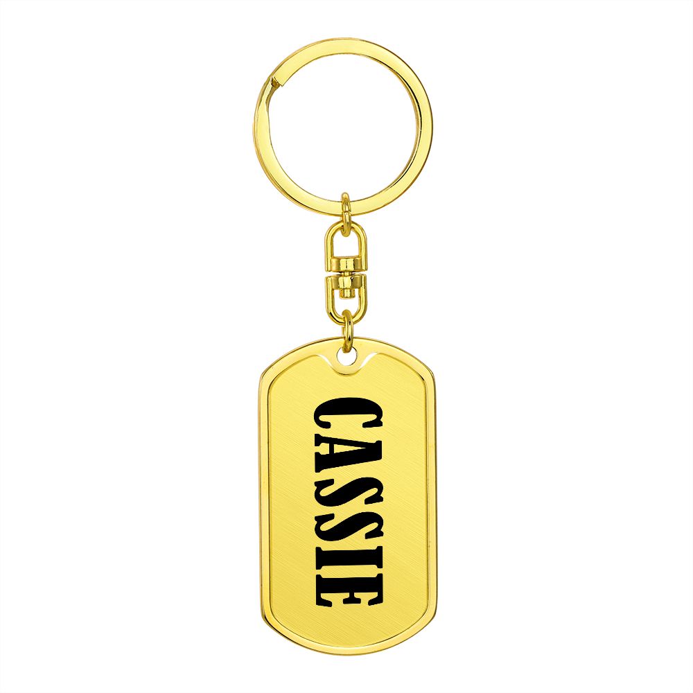 Cassie v01 - Luxury Dog Tag Keychain