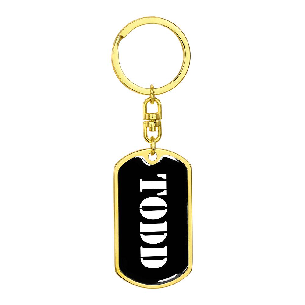Todd v2 - Luxury Dog Tag Keychain