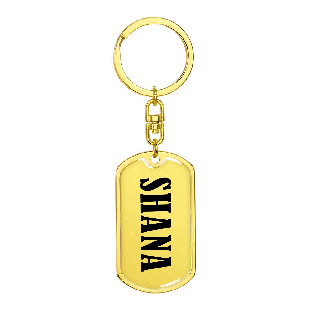 Shana v01 - Luxury Dog Tag Keychain