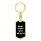 World's Greatest Retail Salesperson v3 - Luxury Dog Tag Keychain