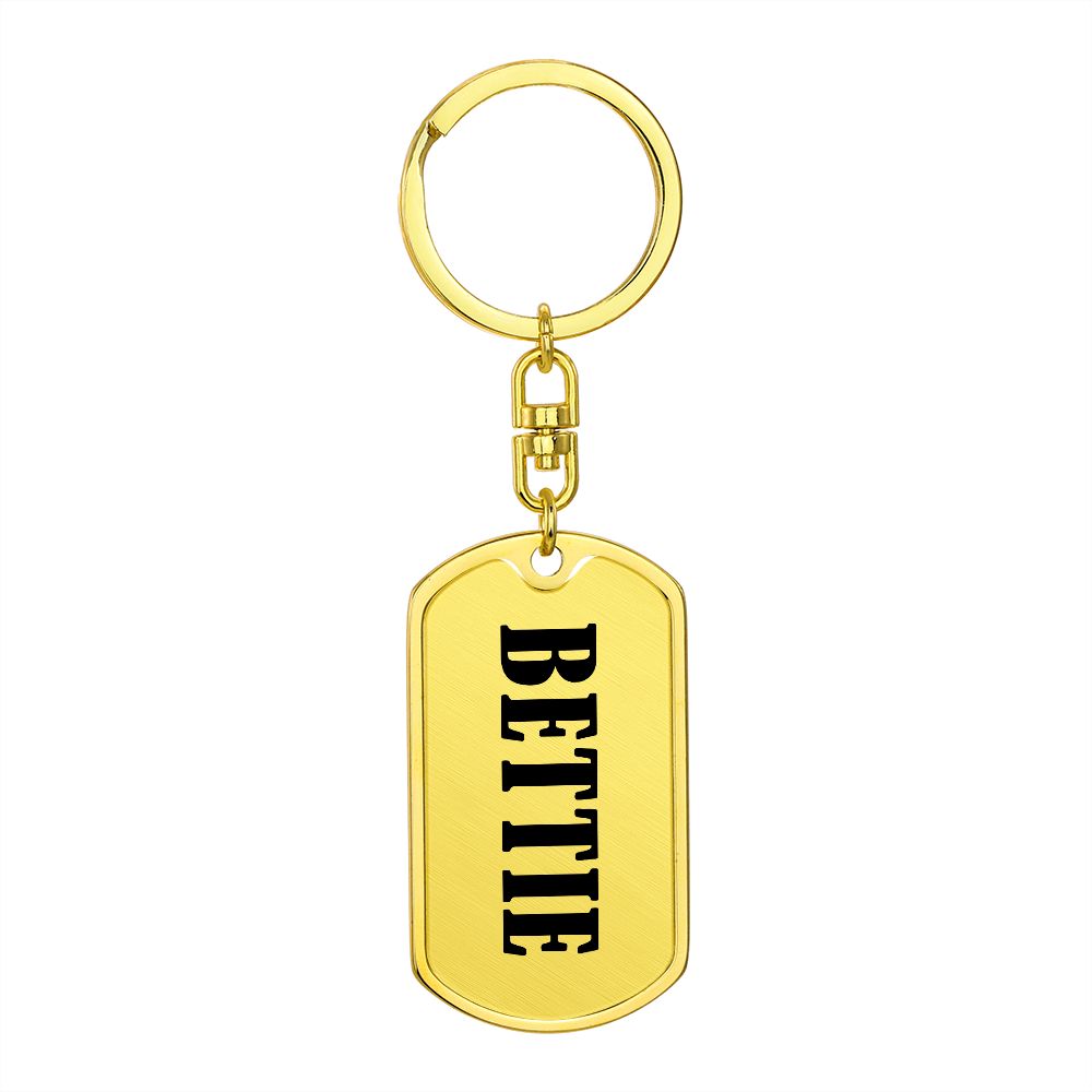 Bettie v01 - Luxury Dog Tag Keychain