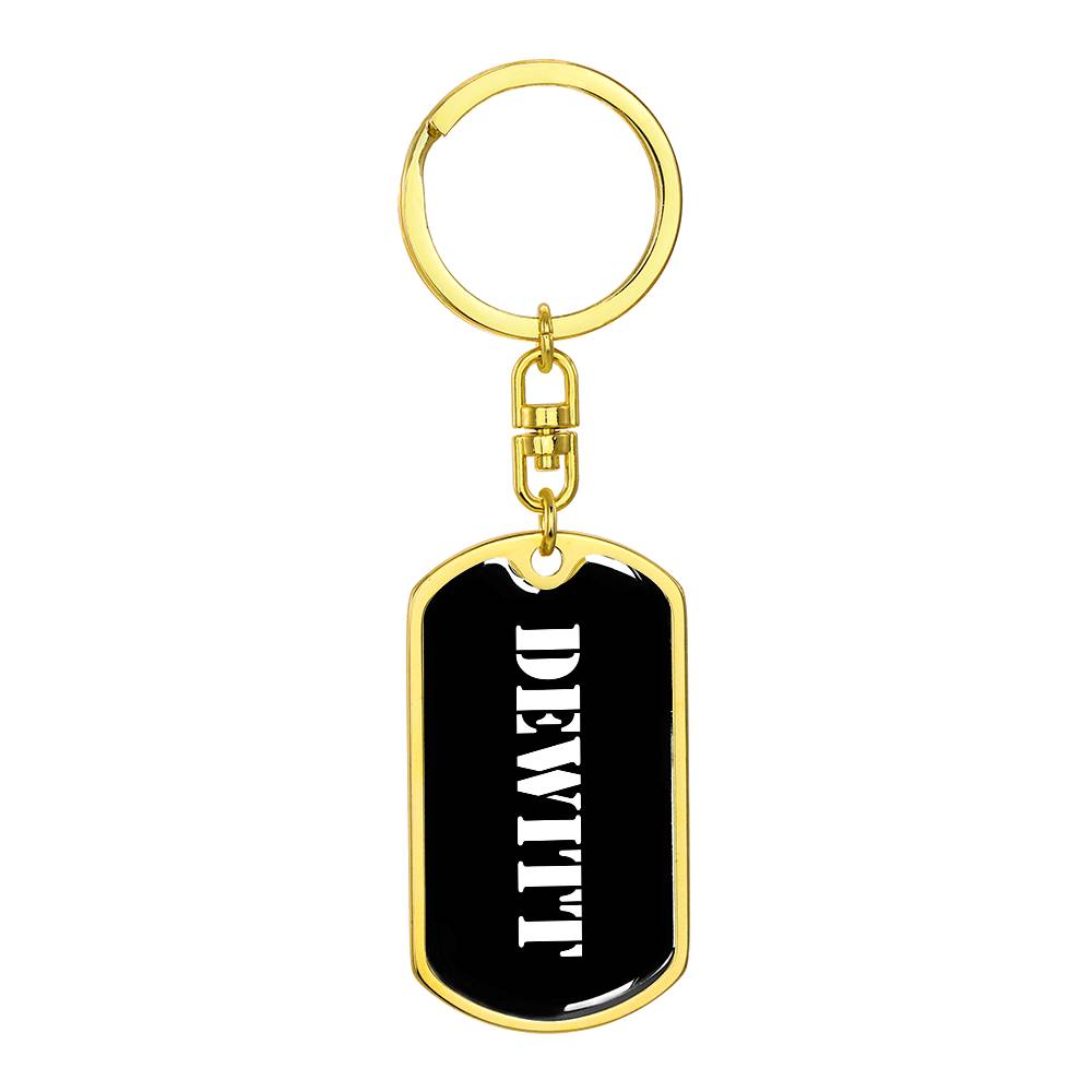 Dewitt v3 - Luxury Dog Tag Keychain