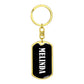 Melinda v01w - Luxury Dog Tag Keychain