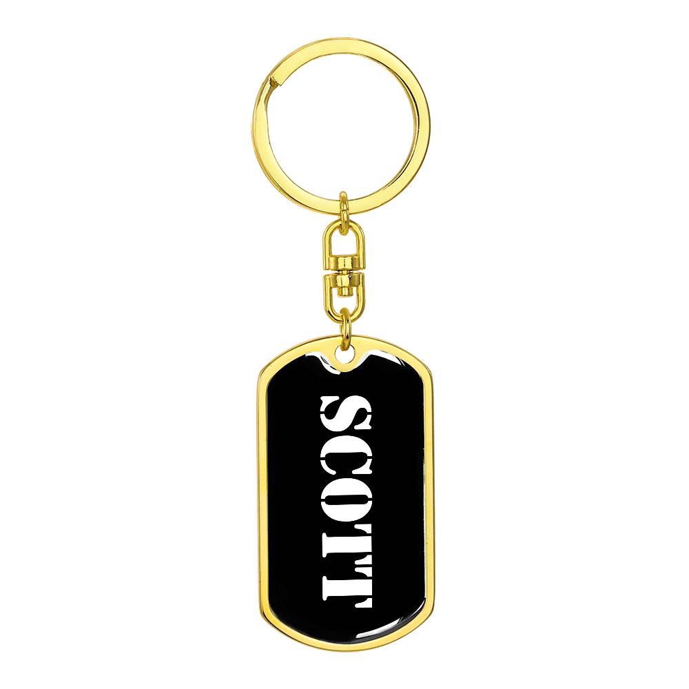 Scott v2 - Luxury Dog Tag Keychain
