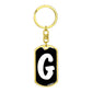 Initial G v3b - Luxury Dog Tag Keychain