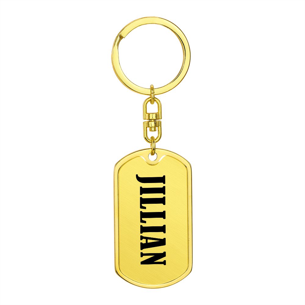 Jillian v01 - Luxury Dog Tag Keychain