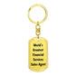 World's Greatest Financial Services Sales Agent - Luxury Dog Tag Keychain