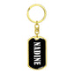 Nadine v01w - Luxury Dog Tag Keychain