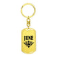 June v01a - Luxury Dog Tag Keychain