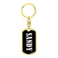 Sandy v01w - Luxury Dog Tag Keychain