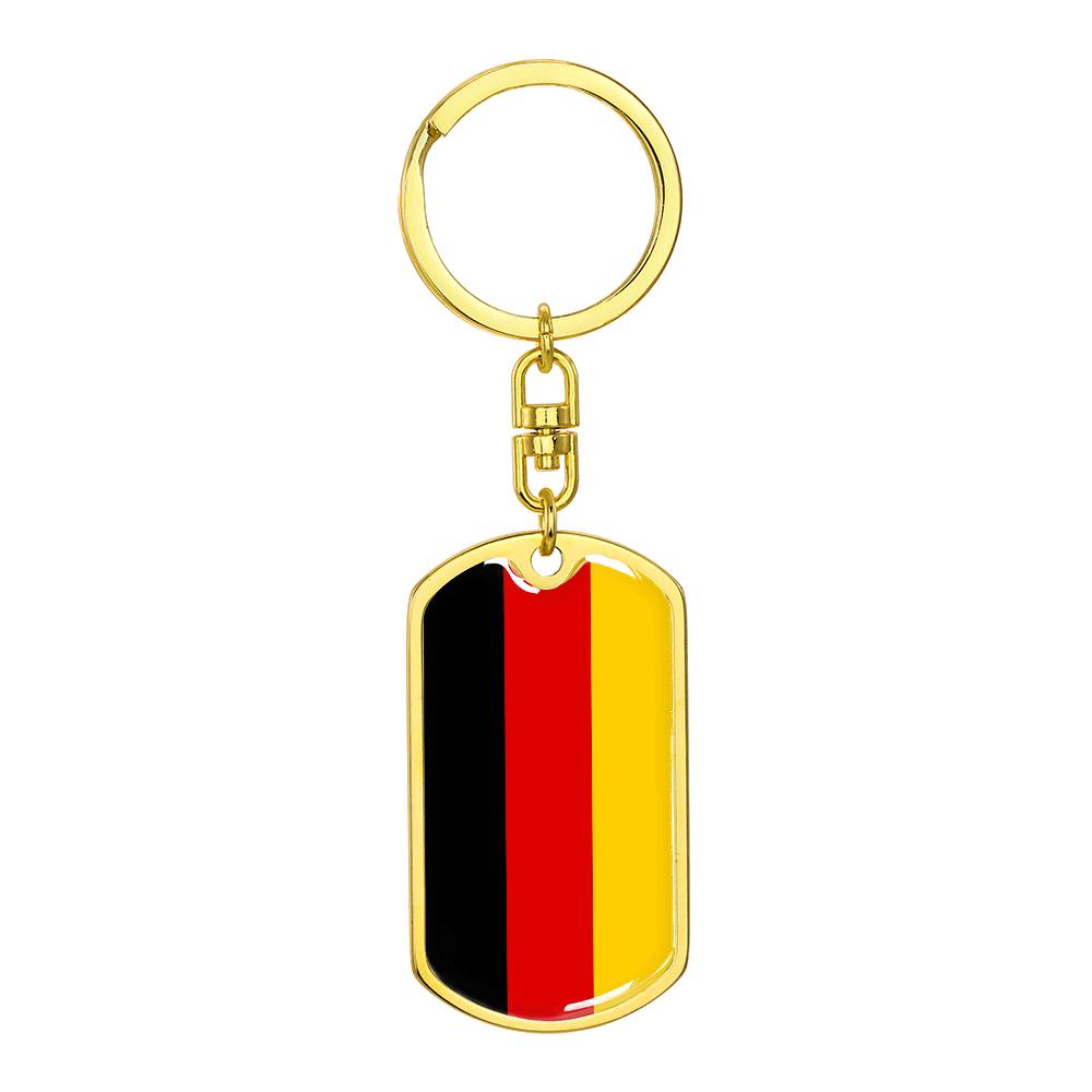 German Flag - Luxury Dog Tag Keychain